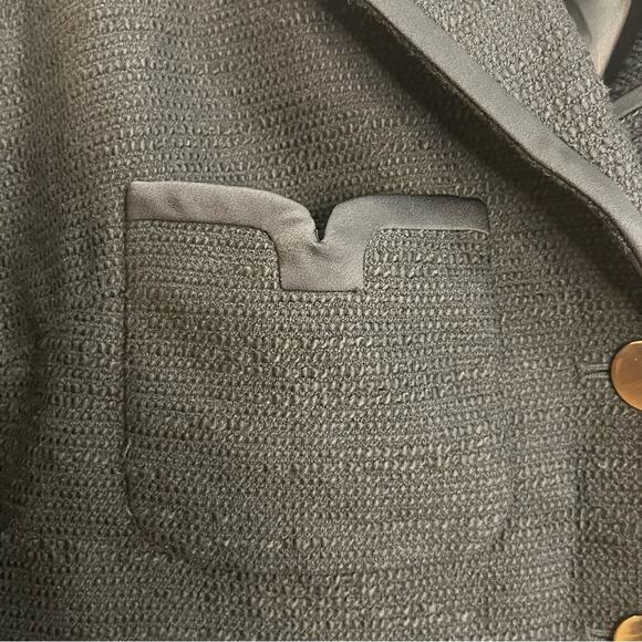 Kate Spade Tweed Pocket Jacket Blazer in Black NWOT - Picture 6 of 7
